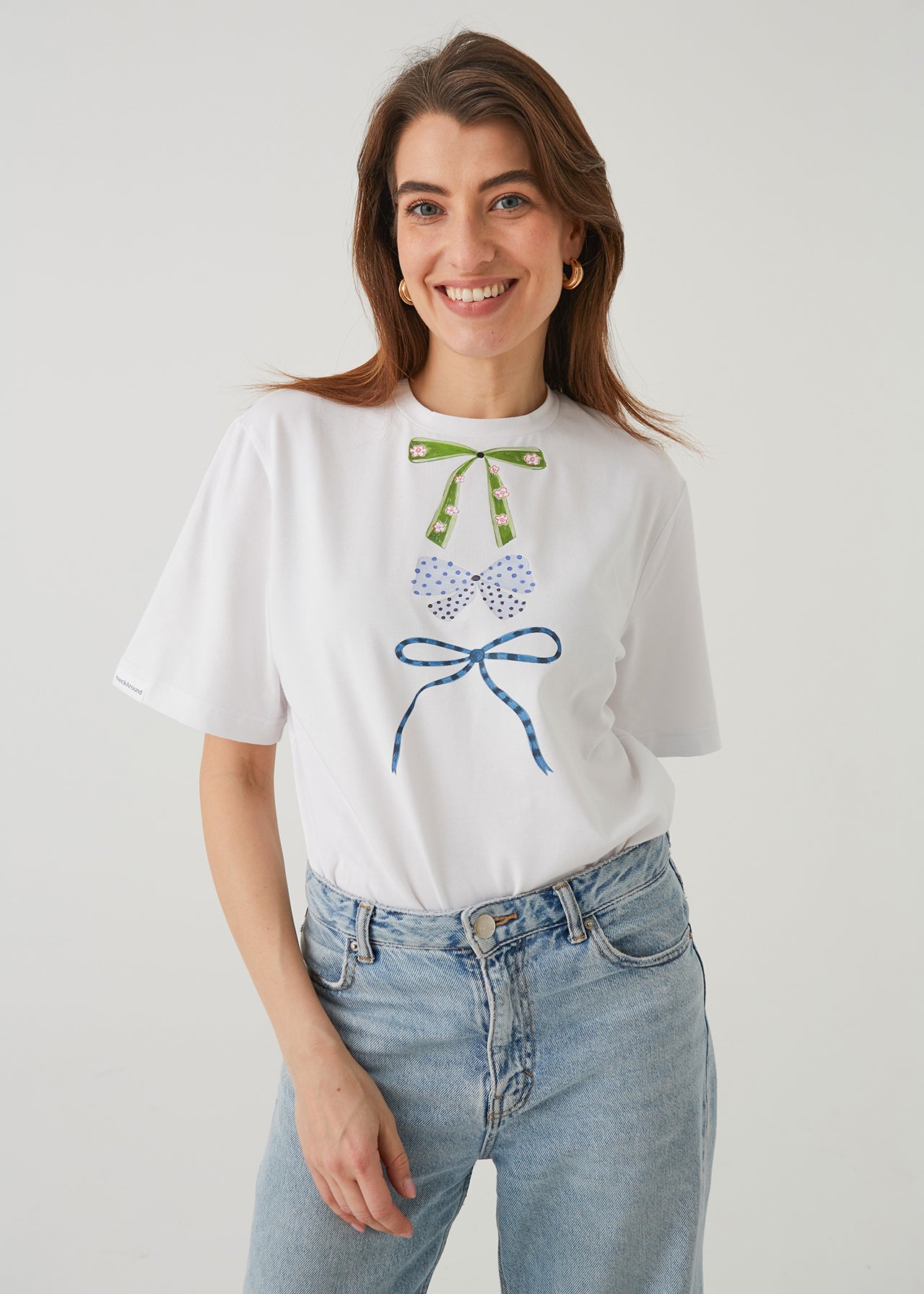 "BANTUKI", BIAŁY T-SHIRT