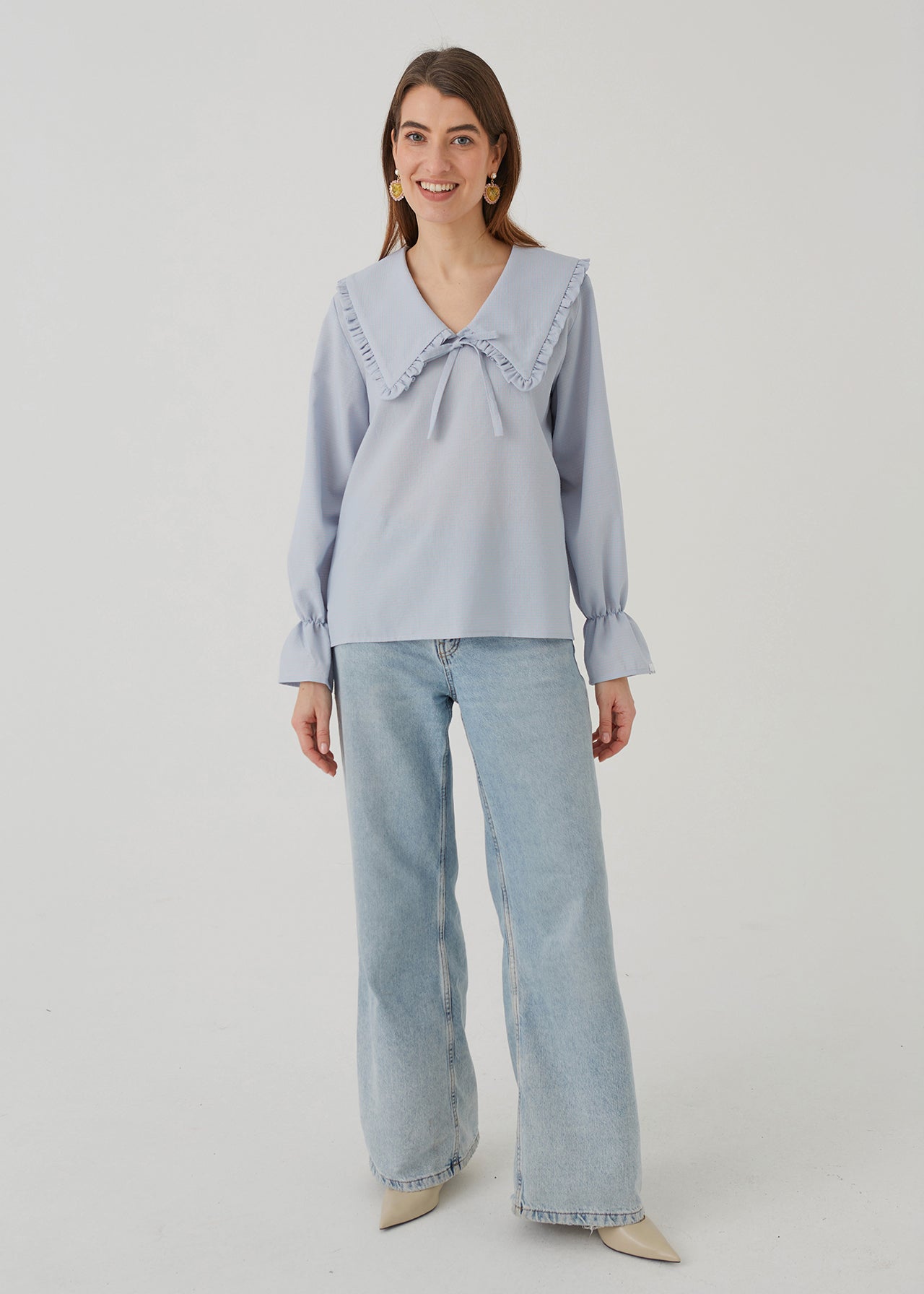 ROMANTIC BLOUSE, BLUE