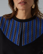 "Roses" White Women's T-Shirt with Collar