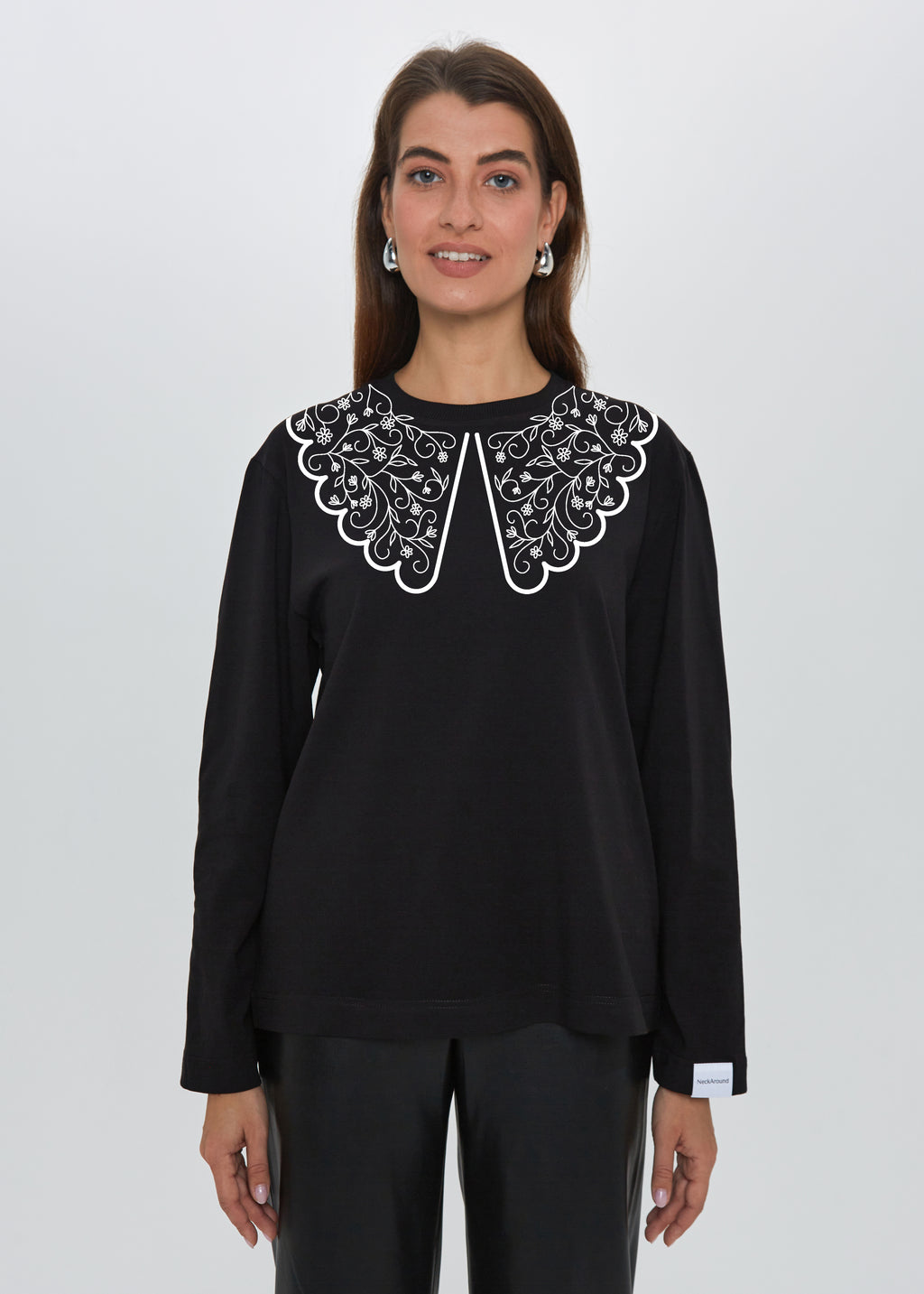 "ETHNO GĖLĖS", MARŠKINĖLIAI ILGOMIS RANKOVĖMIS