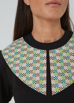 "Ptaki" damski T-shirt z kołnierzykiem