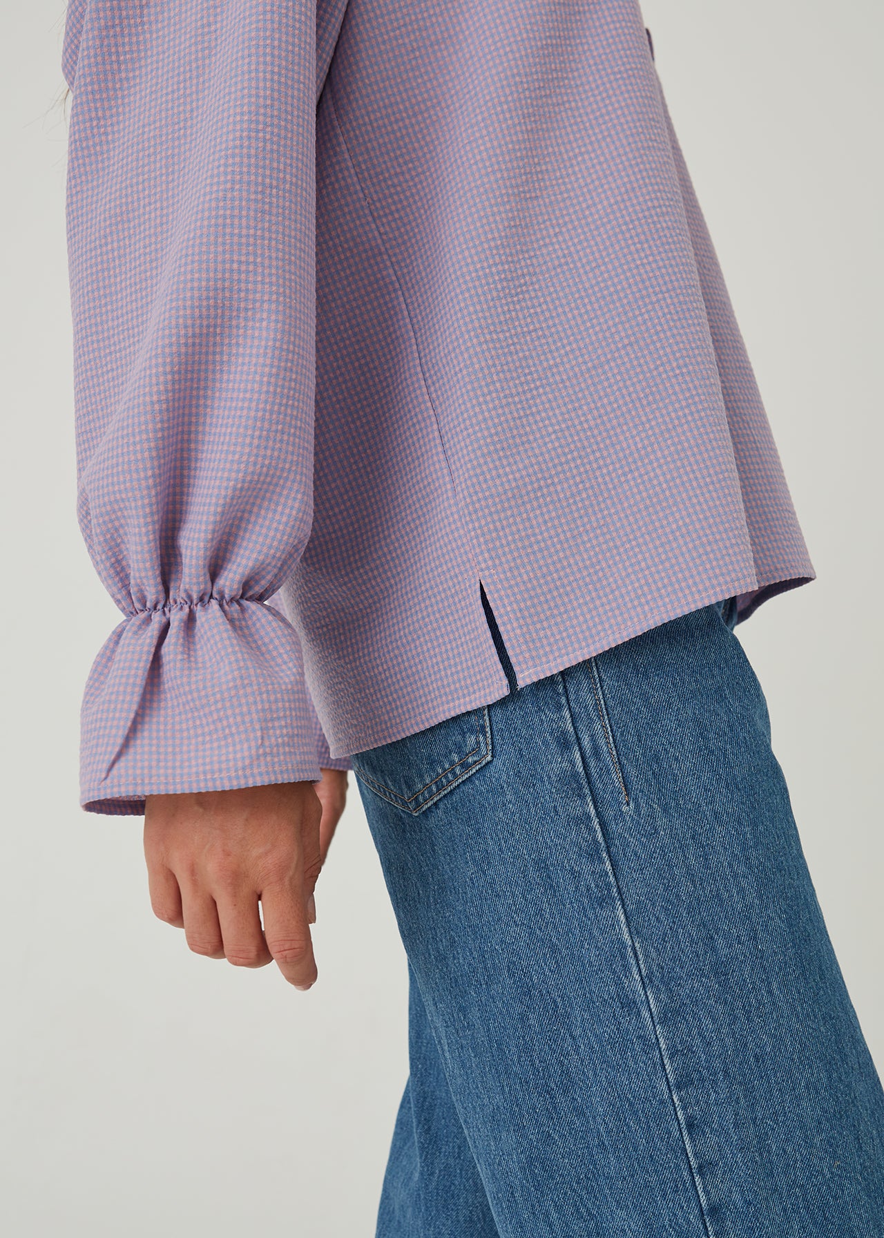 WOMEN'S ROMANTIC BLOUSE WITH COLLAR