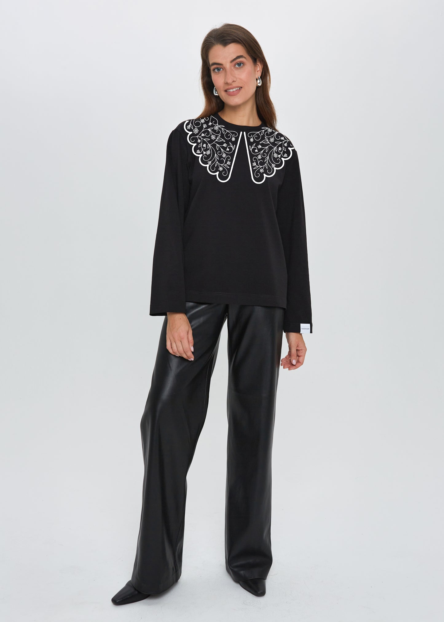 "ETHNO GĖLĖS", MARŠKINĖLIAI ILGOMIS RANKOVĖMIS