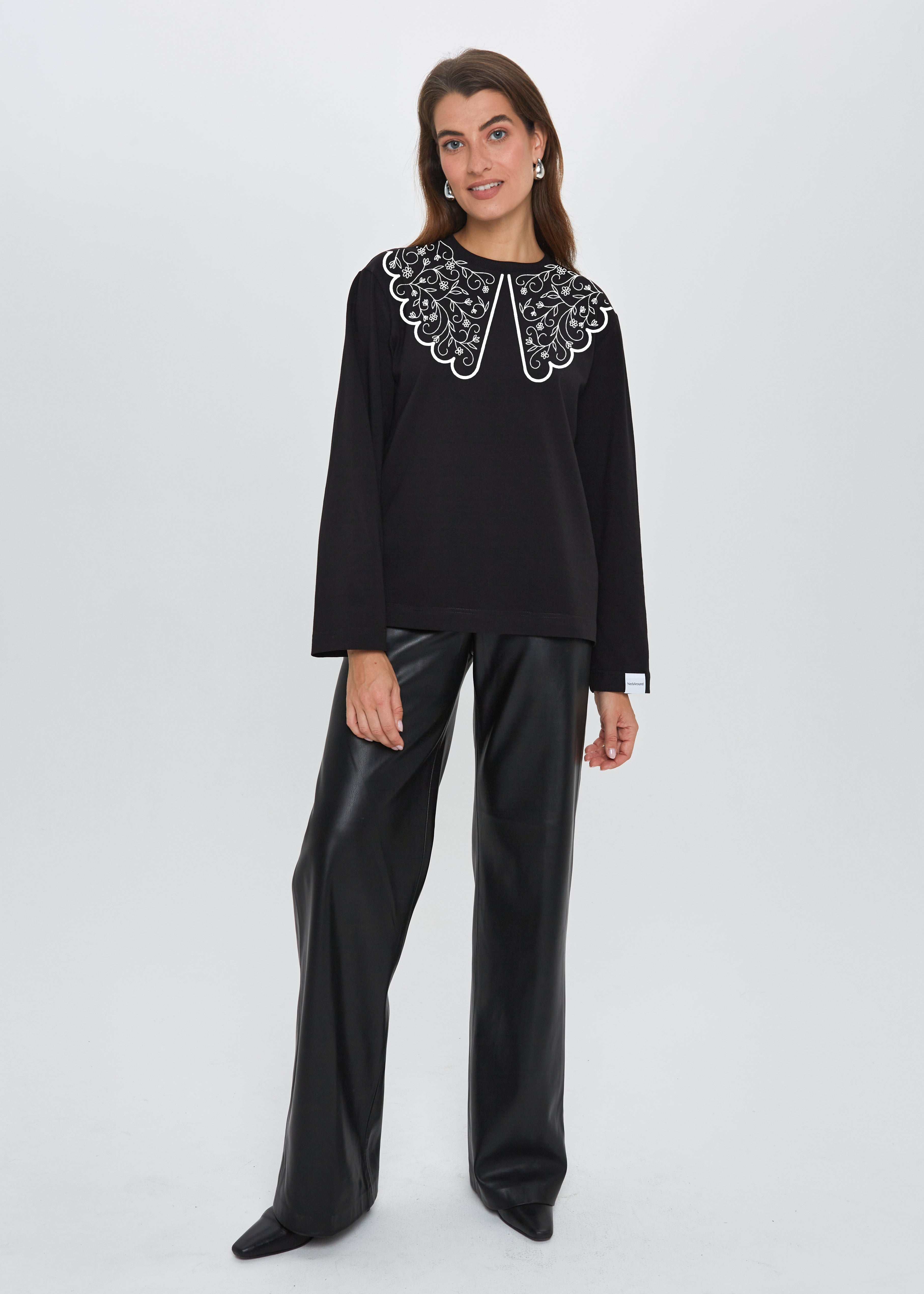 "ETHNO GĖLĖS", MARŠKINĖLIAI ILGOMIS RANKOVĖMIS