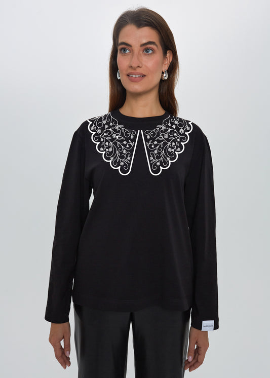 "ETHNO GĖLĖS", MARŠKINĖLIAI ILGOMIS RANKOVĖMIS