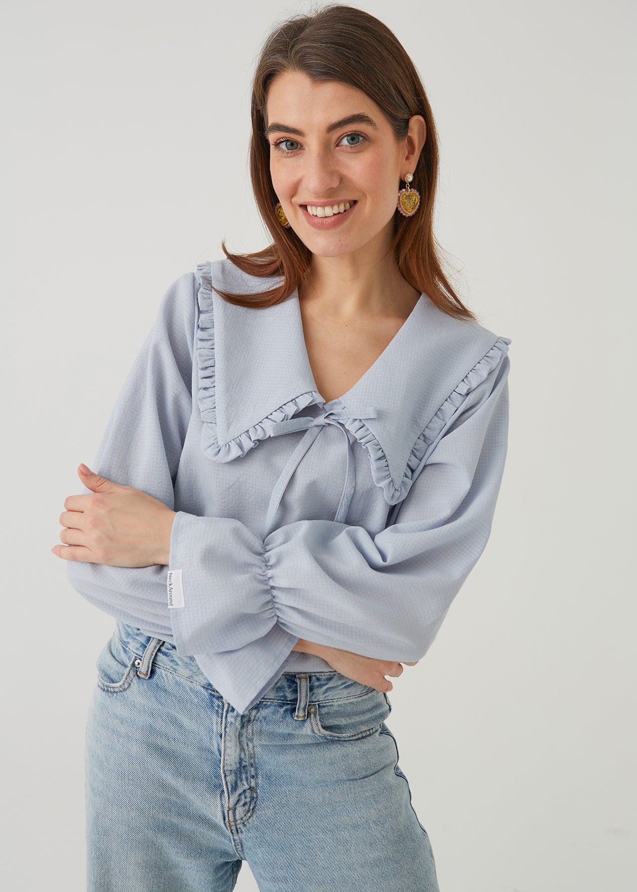 ROMANTIC BLOUSE, BLUE