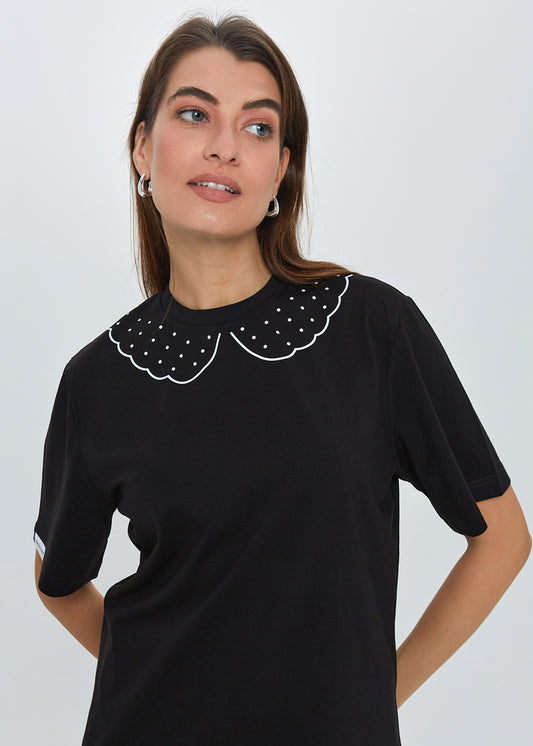 SAMPLE SALE_"MINI TAŠKELIAI", JUODI MARŠKINĖLIAI