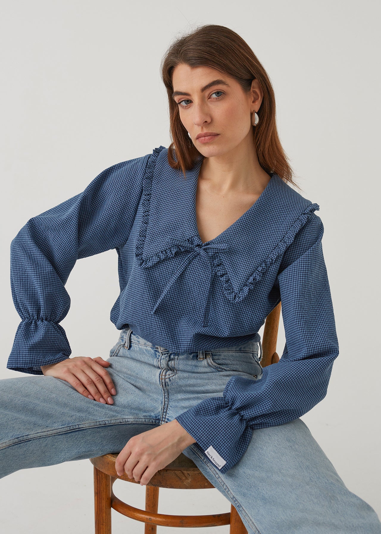 ROMANTIC BLOUSE, BLUE
