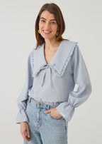 ROMANTIC BLOUSE, BLUE