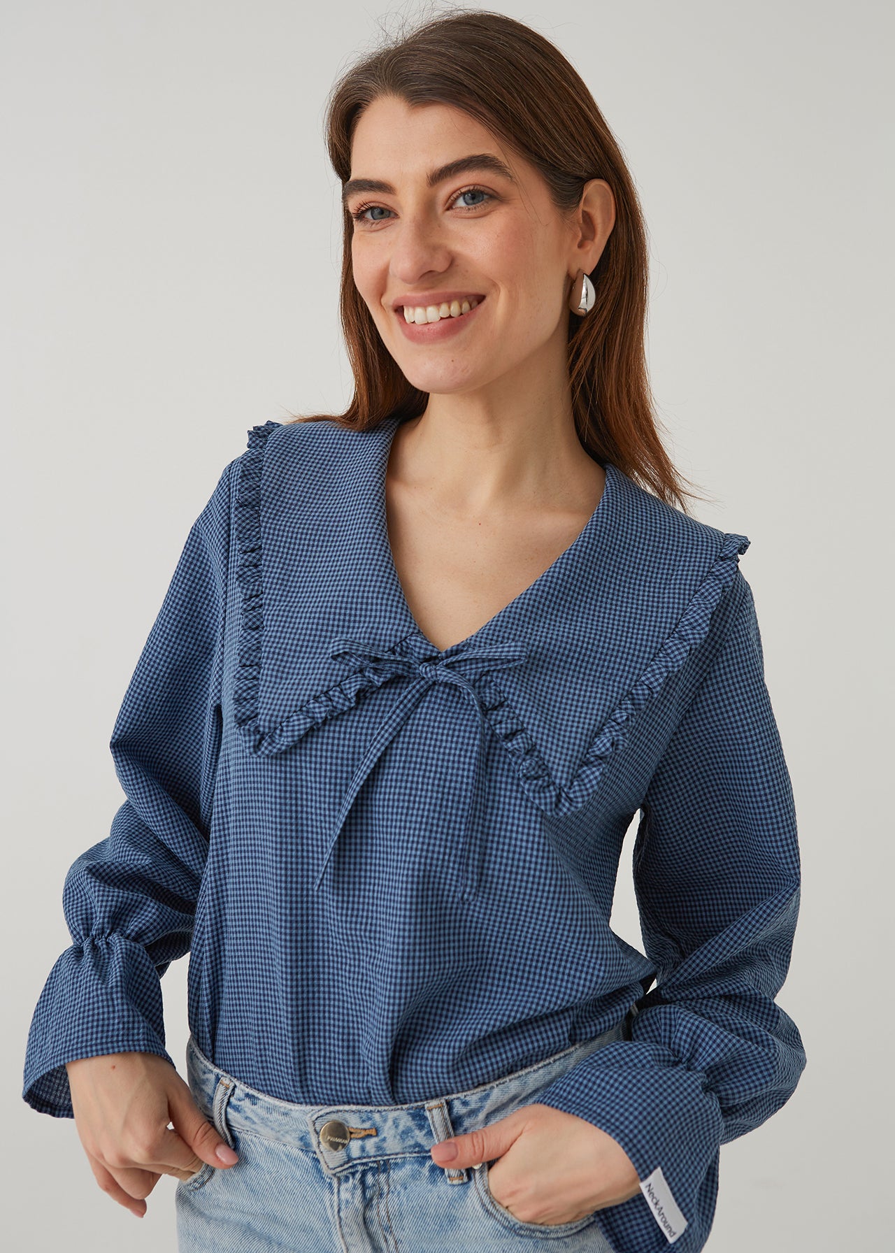 ROMANTIC BLOUSE, BLUE