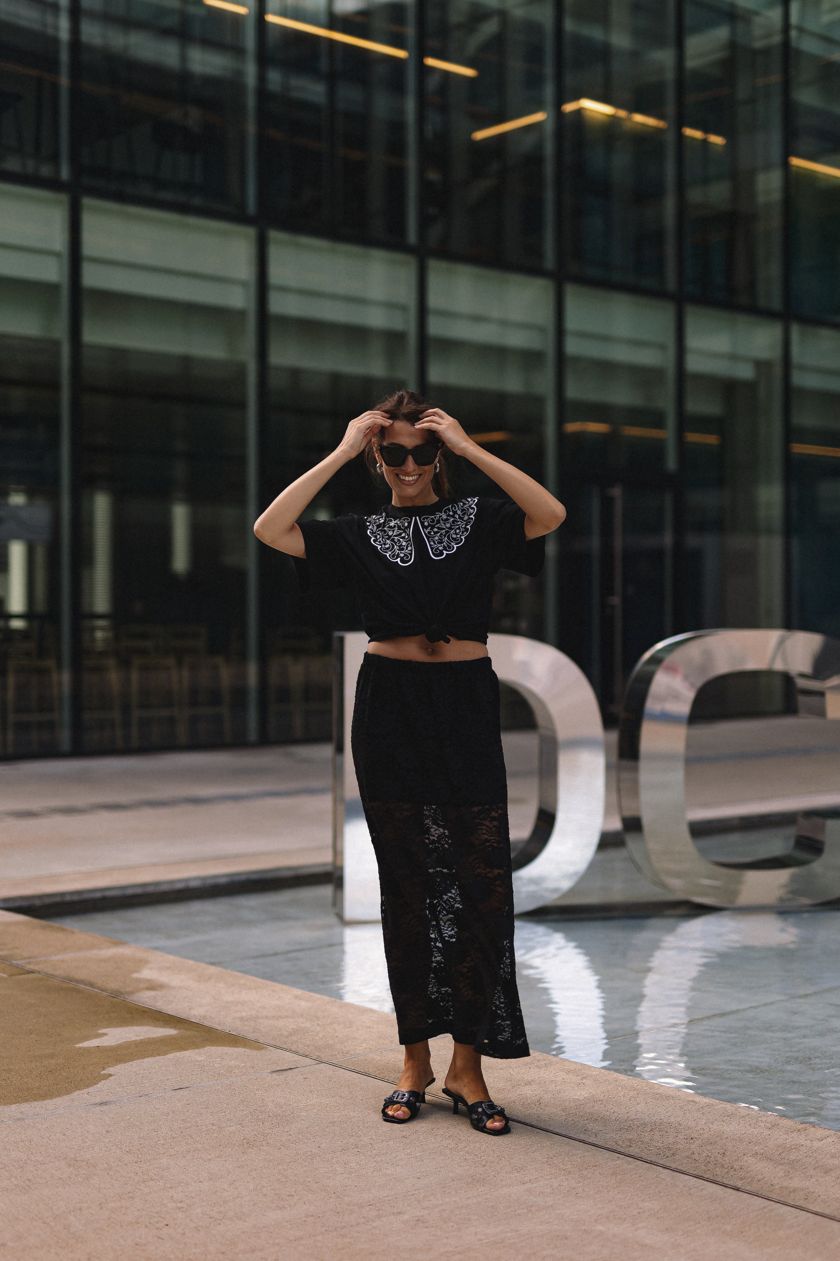 "ETHNO GĖLĖS", JUODI MARŠKINĖLIAI