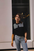 "KVADRATUKAI", JUODI MARŠKINĖLIAI