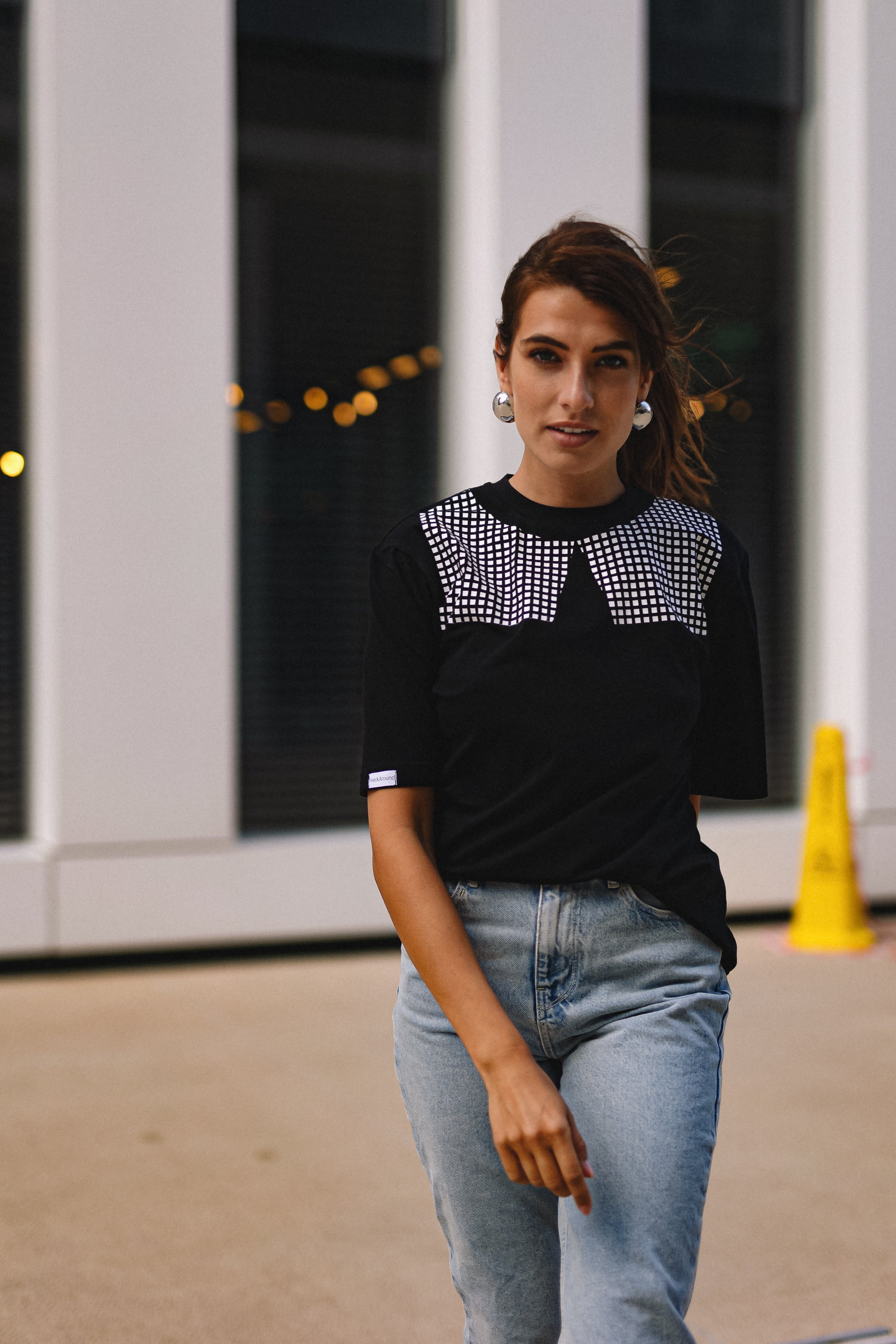 "KVADRATUKAI", JUODI MARŠKINĖLIAI