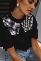 "KVADRATUKAI", JUODI MARŠKINĖLIAI