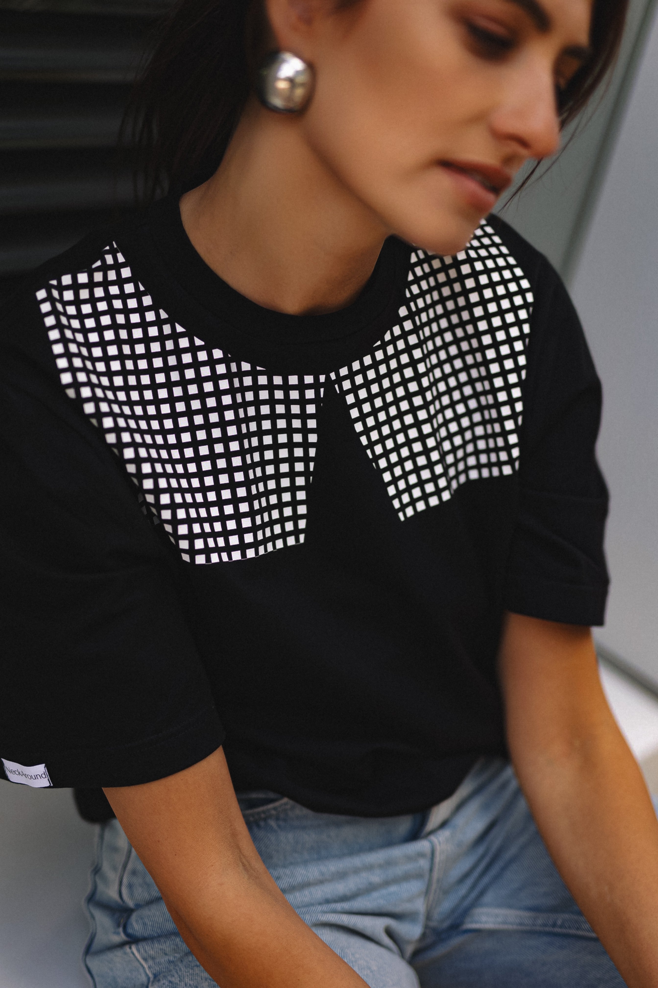 "KVADRATUKAI", JUODI MARŠKINĖLIAI