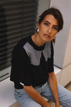 "KVADRATUKAI", JUODI MARŠKINĖLIAI