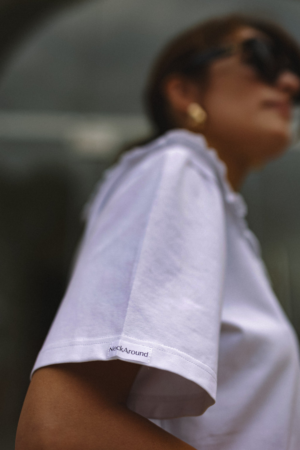 "VINTAŽINIAI", BALTI MARŠKINĖLIAI SU APYKAKLE