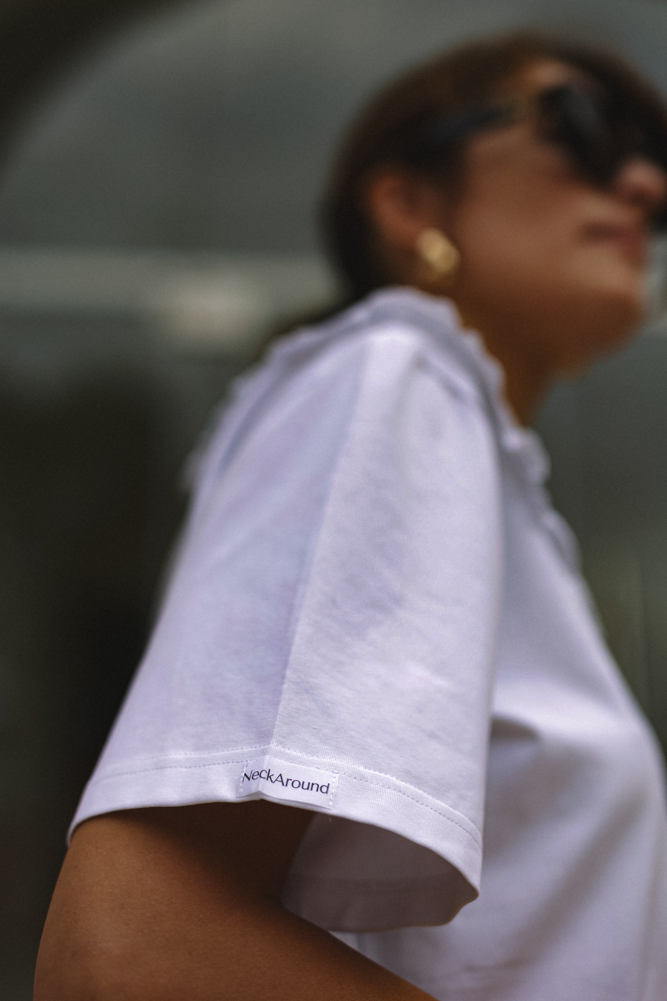 "VINTAŽINIAI", BALTI MARŠKINĖLIAI SU APYKAKLE